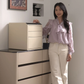 Lusano Celeste Leather 3 Drawer Safe