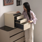 Lusano Celeste Leather 3 Drawer Safe