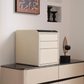 Lusano Celeste Leather 3 Drawer Safe