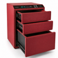 Lusano Celeste Leather 3 Drawer Safe