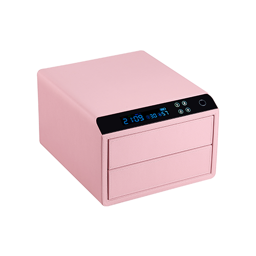 Lusano Celeste Leather 2 Drawer Safe